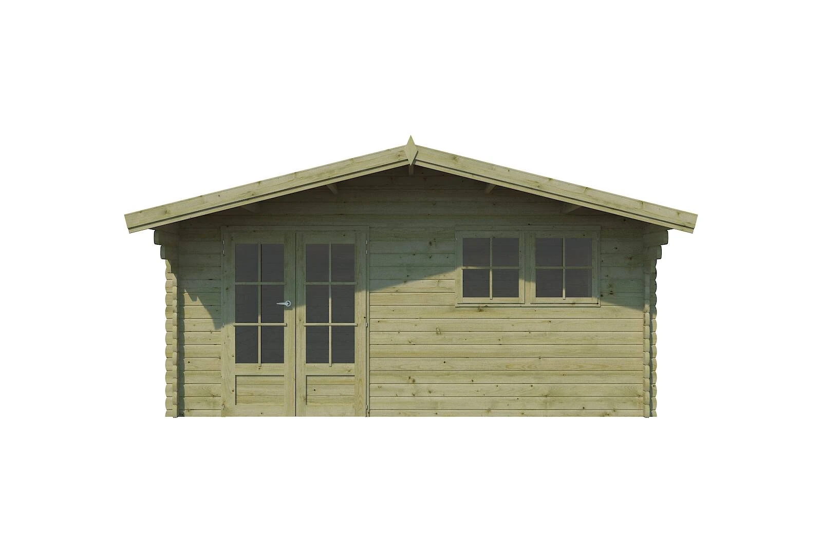 Woodlands Blokhut Koski Groen Geïmpregneerd 505 x 505 cm - Afbeelding 3